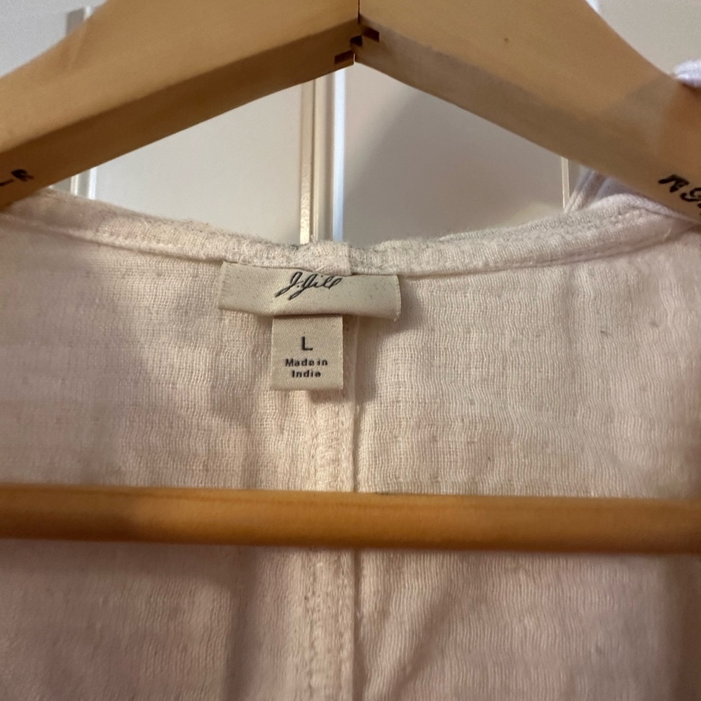 J. Jill White Linen Utility Jacket with Hood - Picture 2 of 3